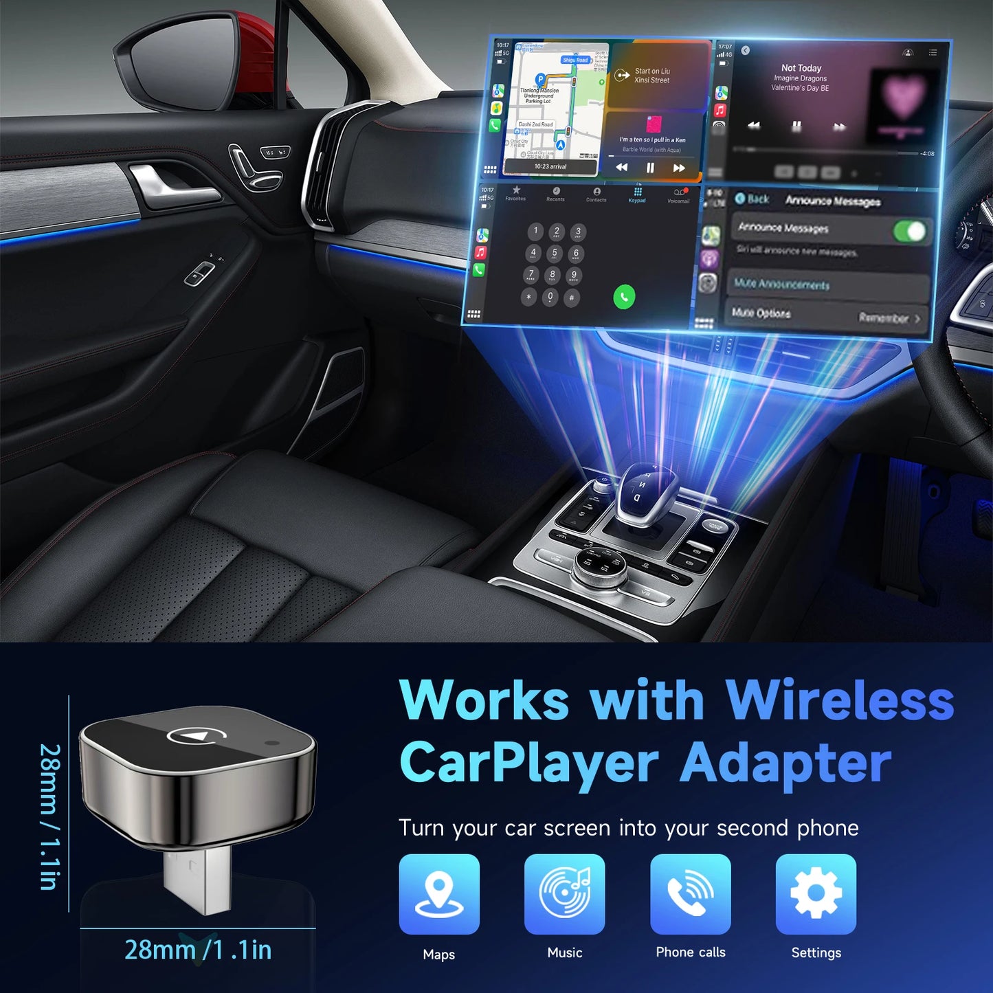 Apple CarPlay & Android Auto wireless adapter