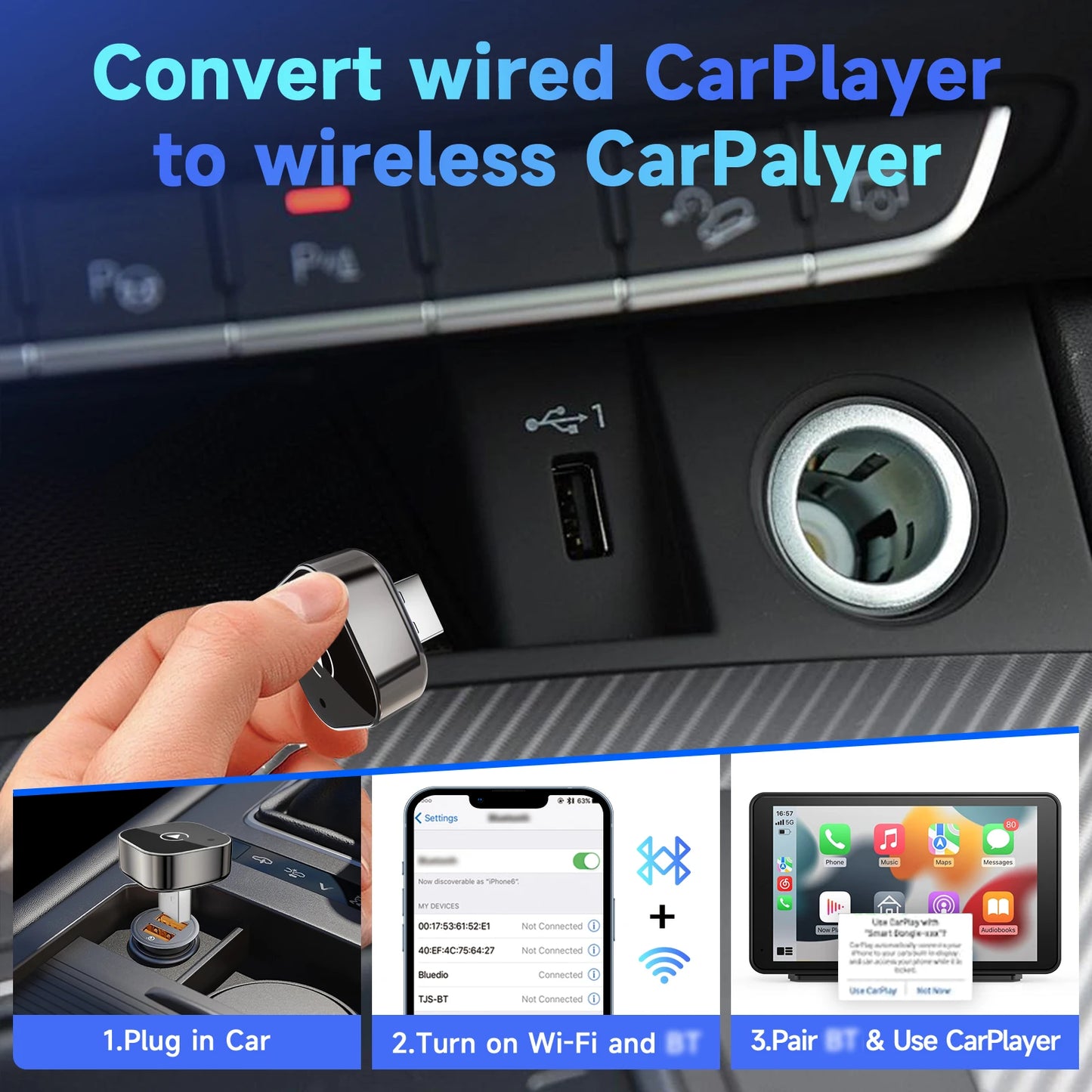 Apple CarPlay & Android Auto wireless adapter