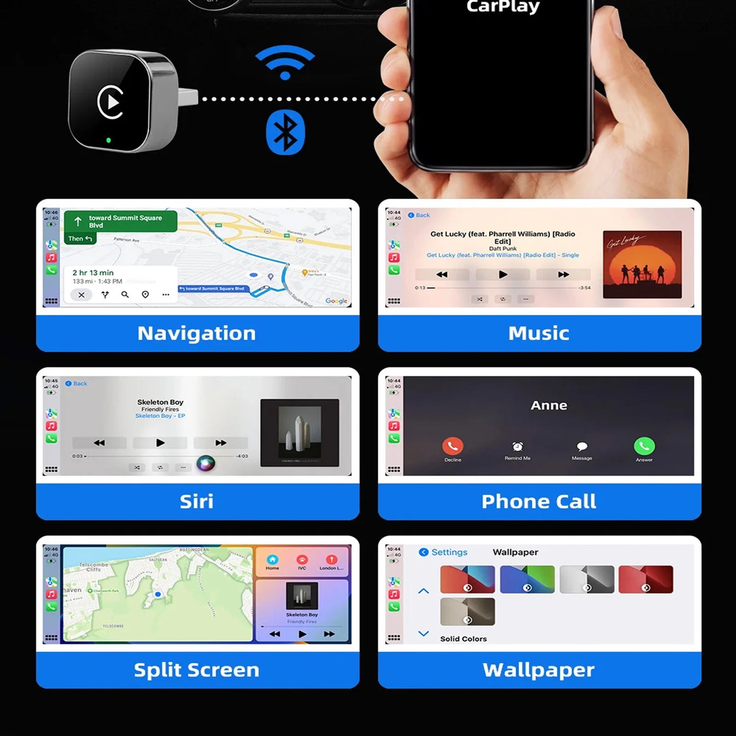 Apple CarPlay & Android Auto wireless adapter